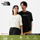 北面（The North Face）短袖T恤情侶款男女同款山夏印花舒適透氣戶(hù)外夏新款|8CSX QLI/沙丘白 XL