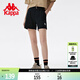 卡帕（Kappa）復古運動(dòng)短褲女夏針織休閑短褲闊腿五分褲K0D42DY01