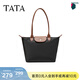 他她（TATA）女包2026夏季新款包商場(chǎng)同款通勤氣質(zhì)簡(jiǎn)約托特包X3577BX6 黑/棕 F