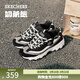斯凱奇（Skechers）鞋子春季奶茶熊女款運動(dòng)厚底時(shí)尚復古老爹鞋149906 椰乳拿鐵/BKNT 36