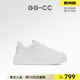 GG-CC【椰椰奶霜】春季新款時(shí)尚厚底小白鞋女真皮板鞋運動(dòng)鞋G25U2092 白色 36