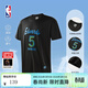 NBA【新品】杜蘭特庫里詹姆斯東契奇亞歷山大短袖男夏裝籃球服t恤 森林狼-愛(ài)德華茲運動(dòng)T恤(黑色) L