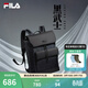 FILA 斐樂(lè )官方男士背包2026夏新款時(shí)尚休閑雙肩包書(shū)包翻蓋雙肩包 正黑色-BK XS
