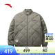 安踏（ANTA）短款羽絨服男士冬季防潑水棒球領(lǐng)復古夾克保暖外套152548917 灰欖綠-4 L (男175)