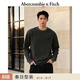 Abercrombie & Fitch經(jīng)典小麋鹿圖案美式棉質(zhì)圓領(lǐng)套頭長(cháng)袖T恤25秋冬男裝124-5565 灰黑色 S (175/92A) 尺碼偏大，建議小一碼