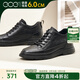 高哥男士增高鞋春秋款復古英倫皮靴高幫休閑男鞋隱形內增高工裝鞋 黑色 0933833XAP 42