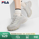 FILA斐樂(lè )女鞋楊冪同款復古老爹鞋2025夏新款厚底蘑菇鞋運動(dòng)休閑鞋 白瑪瑙灰/樸灰-WM 39