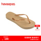 havaianas哈唯納SlimFlatform厚底人字拖女夏外穿增高夾腳涼拖鞋 0570-金色 37 37/38巴西碼