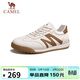 駱駝（CAMEL）德訓鞋休閑板鞋百搭復古經(jīng)典平底小白鞋 G14A547721 白/杏 42 