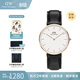 丹尼爾惠靈頓（DanielWellington）DW手表男 學(xué)生簡(jiǎn)約石英腕表男士手表歐美表 生日禮物送男友 黑色皮帶36MM-DW036
