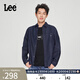 Lee標準版翻領(lǐng)經(jīng)典工裝設計男士長(cháng)袖牛仔襯衫日常休閑潮流LMT009 清水洗 XL
