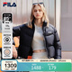 FILA 斐樂(lè )官方楊冪同款RGB多彩羽絨服短款女士遠紅外發(fā)熱保暖防寒外套