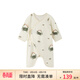 Milkbarn嬰兒連體服男女寶寶春秋哈衣爬服新生兒純棉衣服 白沙蟹蟹（蝴蝶衣） 66cm (3-6m)
