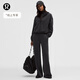 lululemon丨Brushed Softstreme 女士拉絨中褶闊腿褲 *常規款 LW5HLSS 黑色 線(xiàn)上專(zhuān)享 S