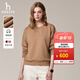 哈吉斯（HAZZYS）女裝 秋季女士【PHIZ系列】純棉休閑風(fēng)落肩衛衣女 米色BI L (165/88A 40)