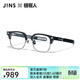 睛姿（JINS）鏈鋸人合作款近視眼鏡框含鏡片Denji款男可加配藍光鏡片MRF25A205 94黑色 1.60(較薄)