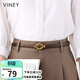 viney牛皮腰帶女細復古女士皮帶簡(jiǎn)約百搭裝飾窄時(shí)尚配裙帶褲帶生日禮物