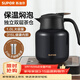 蘇泊爾（SUPOR）保溫壺316L不銹鋼泡茶壺家用熱水瓶大容量燜茶壺保溫水壺悶暖水壺 丹泉藍-1L【有茶倉】燜泡壺