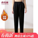 俞兆林中老年女裝冬裝加絨休閑褲媽媽裝褲子婆婆加厚保暖褲 Y244K3017