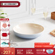 酷彩（Le Creuset）法式炻瓷20cm深盤(pán)餐盤(pán) 家用餐具菜盤(pán)水果盤(pán)歐式餐具餃子盤(pán) 深盤(pán)水晶藍 20cm