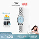 丹尼爾惠靈頓（DanielWellington）【馬思純同款】DW女士手表復古橢圓精致鏈條送女友生日禮物DW809