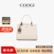 COOGI包包女款2026年品牌輕奢侈托特女士包包生日情人節禮物送女友老婆 米白色【精美禮盒+禮袋】
