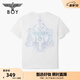 BOY LONDON天平印花時(shí)尚高街潮牌休閑短袖夏季男女同款T恤N01111 白色 M