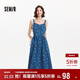 森馬（Semir）牛仔連衣裙女甜酷時(shí)尚個(gè)性2025夏元氣滿(mǎn)印背帶裙俏皮109325114025