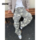 OEMG美式復古工裝迷彩褲子男2025新款潮傘兵痞帥寬松顯瘦休閑百搭長(cháng)褲 迷彩 高品質(zhì) XL [建議140-155斤]
