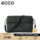 愛(ài)步（ECCO）【38女神節禮物】 單肩包女 輕奢通勤斜挎包  大號方包9107776 HL 黑色910777690000 均碼