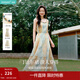 茵曼度假風(fēng)歐若風(fēng)無(wú)袖連衣裙2025夏季女裝新品純色氣質(zhì)長(cháng)裙子 五彩斑斕 S
