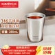 金灶（KAMJOVE）316不銹鋼雙層隔熱防燙水杯戶(hù)外便攜水杯 茶杯咖啡杯牛奶杯啤酒杯 T-200A 280ml 1個(gè)