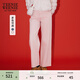 Teenie Weenie小熊女裝秋簡(jiǎn)約時(shí)尚休閑質(zhì)感通勤直筒牛仔褲 粉色 M 165