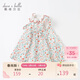 戴維貝拉davebella夏季童裝女童碎花連衣裙小童寶寶洋氣純棉裙子DBM17519