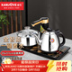 金灶（KAMJOVE）K9全自動(dòng)上水電熱水壺茶具套裝泡茶壺燒水一體機全智能茶臺燒水壺 亮銀色 0.9L