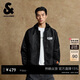 杰克·瓊斯（JACK&JONES） 男裝棉服字母刺繡棒球假兩件領(lǐng)休閑連帽廓形保暖外套225309006