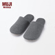MUJI 男女通用 柔軟可水洗拖鞋室內家居鞋26年春季 JKAB4A6S 灰色 42 碼/L/260mm(2.0)