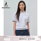 beanpole【新年禮物】 女士商務(wù)休閑風(fēng)日常蝙蝠袖紅色短袖文藝風(fēng)POLO衫T恤 白色 S 160/84A