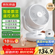 京東京造空氣循環(huán)扇 家用節能小型電風(fēng)扇四季循環(huán) 桌面小風(fēng)扇空調伴侶大風(fēng)量宿舍辦公室搖頭輕音 小云朵pro