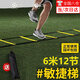 迪紫兔敏捷梯 運動(dòng)足球訓練器材籃球腳步繩梯步伐軟梯跳格梯 繩梯 訓練 6米12節（帶收納包）敏捷梯