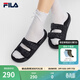 斐樂(lè )（FILA）官方女鞋拖鞋2026夏季新款漂流船2代時(shí)尚休閑鞋運動(dòng)涼拖鞋沙灘鞋 黑-BK 37.5