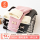 貝瑞加（Babyprints）女童打底褲秋冬寶寶加絨棉褲女孩加厚長(cháng)褲保暖羊羔毛褲子 深灰120
