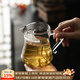 唐豐玻璃公道杯家用茶水分離茶海耐熱加厚帶過(guò)濾泡茶杯茶漏一體分茶器 高升月牙公杯