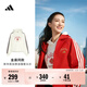 adidas金晨同款加厚時(shí)尚休閑寬松連帽套頭衫女秋冬阿迪達斯輕運動(dòng)