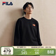 FILA 斐樂(lè )馬上起飛情侶男女套頭衛衣2026春新年款海棠花針織長(cháng)袖上衣