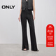 ONLY2025秋季新款通勤風(fēng)西褲面料喇叭褲長(cháng)褲休閑褲女|125314040 H1Z黑色 L