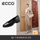 愛(ài)步（ECCO）芭蕾舞鞋女 時(shí)尚潮流百搭經(jīng)典圓頭牛皮瑪麗珍鞋 雕塑222303 黑色22230301001建議選大一碼 37 （偏小，建議選大一碼）