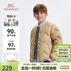 英氏（YEEHOO）男童羽絨服兒童外套中大童裝校服內膽保暖神器百搭冬裝 卡其 160 
