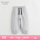 MARC&JANIE【加絨】馬克珍妮男女童寬松運動(dòng)褲兒童束腳褲春秋裝232038