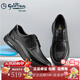 金利來(lái)（Goldlion）男鞋商務(wù)休閑鞋秋季新款皮鞋氣墊系帶輕便運動(dòng)鞋舒適平底牛皮鞋子 黑色 43